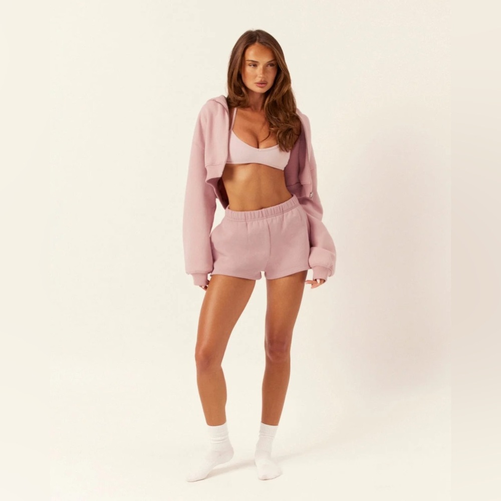 CSB | fleece sweatshorts | dusty pink XXS